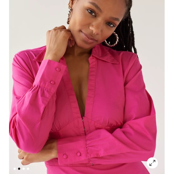 Urban Outfitters Phoebe Long Sleeve Mini Dress - Picture 2 of 4